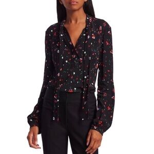 Derek Lam 10 Crosby Evadne Tie Neck Blouse